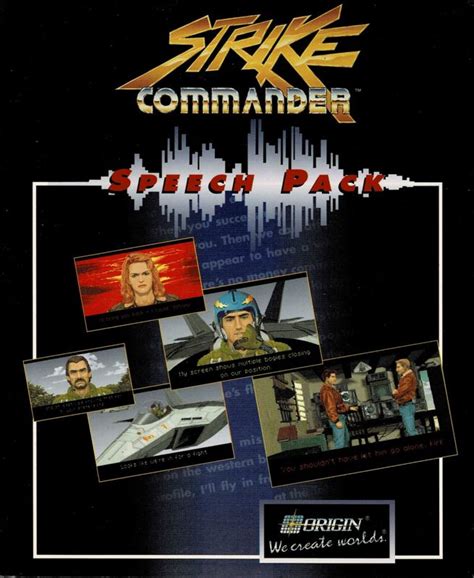 Strike Commander Speech Pack Dos Box Cover Art Mobygames