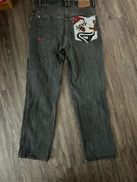 Platinum FUBU Fat Albert Dumb Donald Jeans - 34x34 - … - Gem