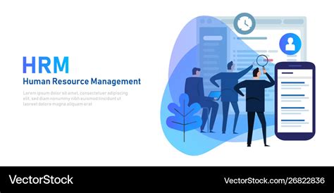 Hrm human resource management hris software Vector Image