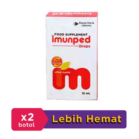 Imunped Drops 15 Ml 2 Botol Hemat Borongan Kegunaan Efek Samping