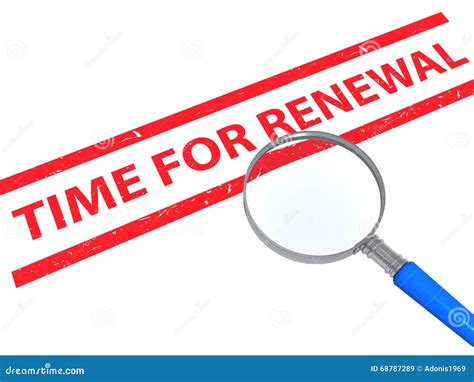 Time For Renewal Stock Illustration Illustration Of Letters 68787289