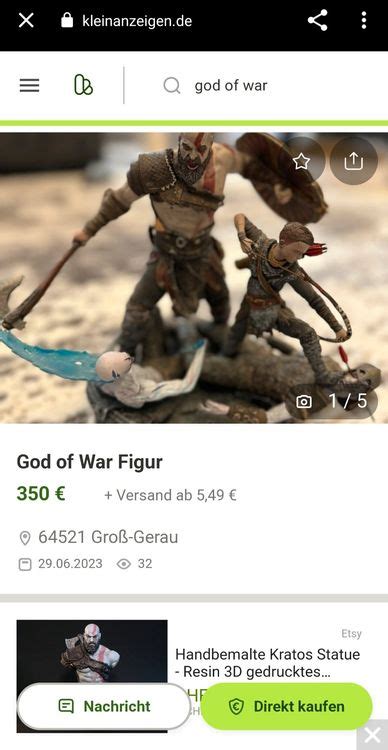 God Of War Figur Aus Der Collectors Edition Kaufen Auf Ricardo