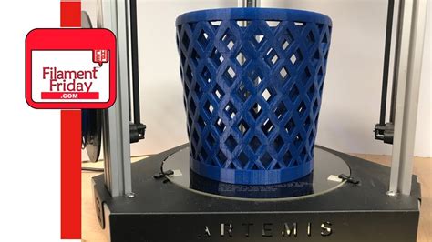 Large 3d Printed Trash Can On Seemecnc Artemis Youtube