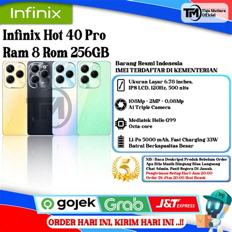 Jual Infinix Hot Pro Ram GB Ram GB Segel Original Bergaransi Resmi Shopee