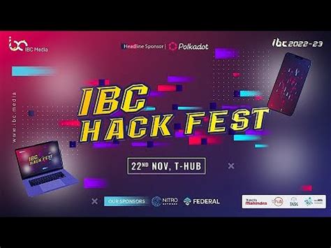 IBC Hack Fest Live From T Hub YouTube