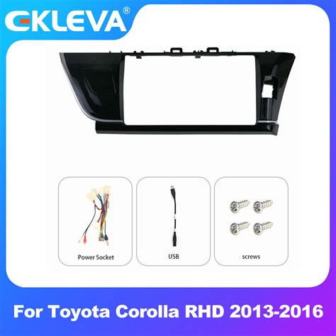 Ekleva Din Car Radio Fascia Stereo Dash Kit Audio Player For Toyota