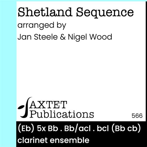 Shetland Sequence Saxtet Publications