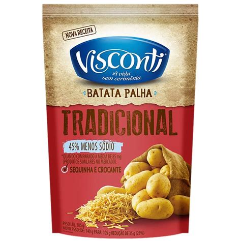 Batata Palha Visconti 105G Tradicional Super Primavera