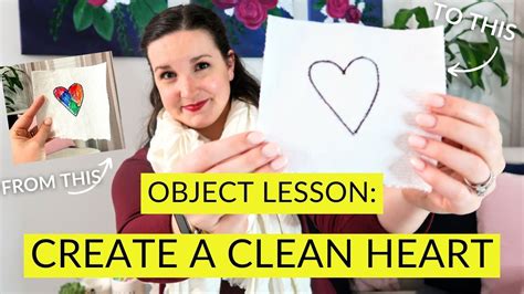 Clean Heart Easy Sunday School Object Lesson About Forgiveness Youtube