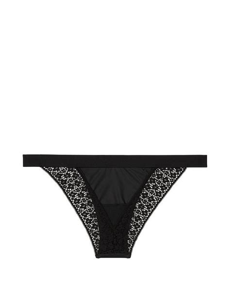 Трусики Victoria S Secret Very Sexy Black Lace String Bikini недорого купити в Києві ціна в