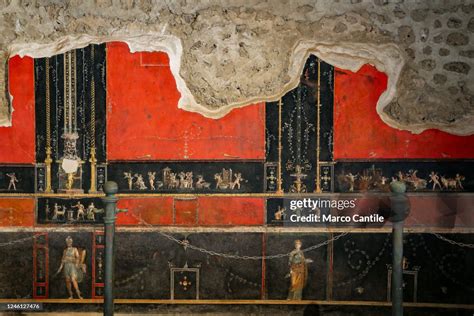 Frescoes in the house of the Vettii, in the archaeological... News ...