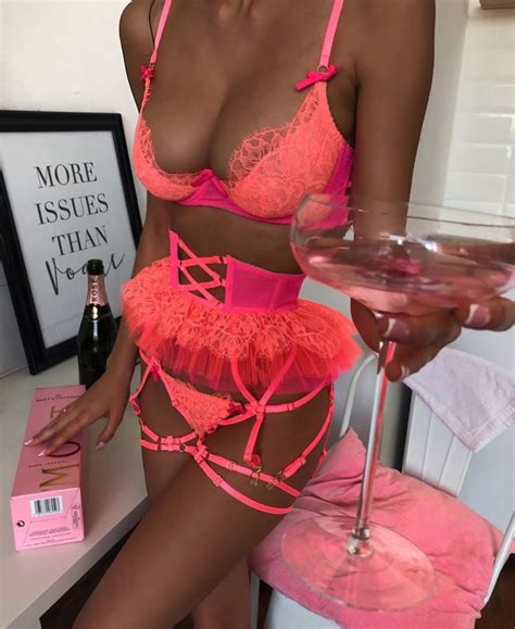 Peachy Pink Luxe Custom Jet Set Babe Sexy Lingerie Slaylebrity