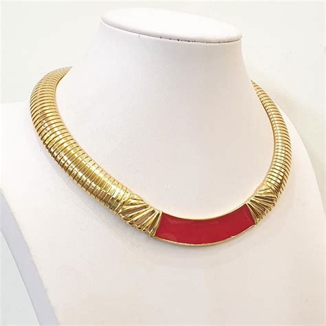 MONET Omega 18kt Gold Plated Necklace Catawiki