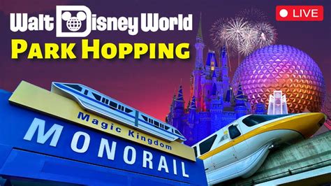 LIVE Disney World Park Hopping EPCOT Magic Kingdom Ride Night