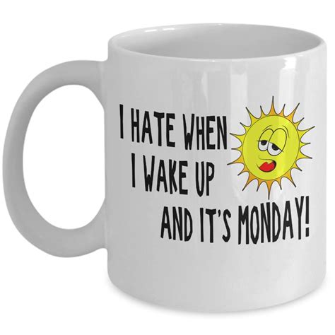 I Hate Monday Funny Coffee Mug Gift Idea - Etsy