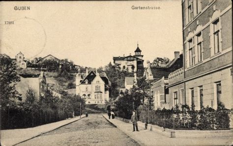 Ansichtskarte Postkarte Guben In Der Niederlausitz Gartenstra E