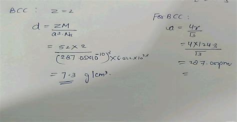 Crystal Ii Chromium Atomic Mass 52 Metal Has Body Centred Cubic