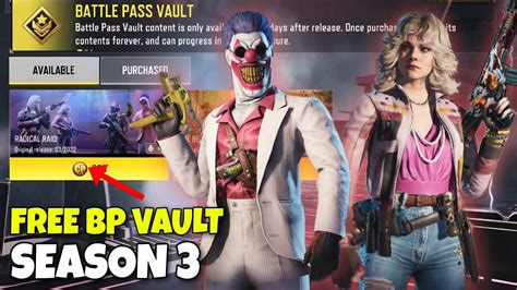 Buying Season Radical Raid Battle Pass Free Bp Vault In Season Codm