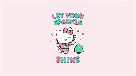 Let Your Sparkle Shine Wallpaper 4k Hello Kitty Background