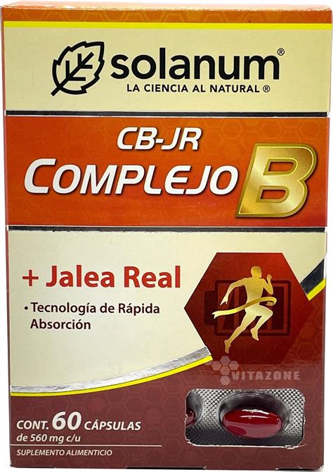 Complejo B y Jalea Real 60 cápsulas Solanum Amazon mx Salud y