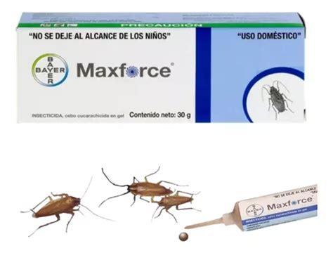 Maxforce Bayer Gr Veneno Para Cucarachas Max Force Pzs Env O Gratis