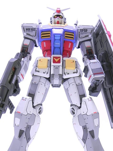 148 Mega Size Rx 78 2 Gundam Customized Painted Build Gundam Kits