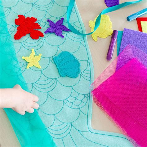 The Little Mermaid Design Your Own Mermaid Tail Craft Set By Seedling Craft Activities For