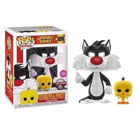 Pop Animation Looney Tunes Sylvester And Tweety Flocked N Funko