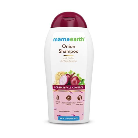 mamaearth onion shampoo  hair fall control hair growth  onion