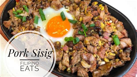 How To Cook Pork Sisig Simple Recipe Filipino Eats Youtube