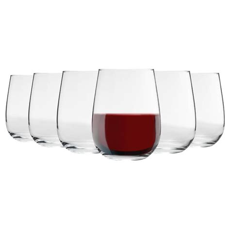 Argon Tableware Corto Stemless Red Wine Glasses 475ml Pack Of 6 Bunnings Australia