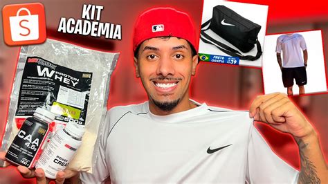 Chegaram Minhas Compras Da Shopee Kit Academia Youtube