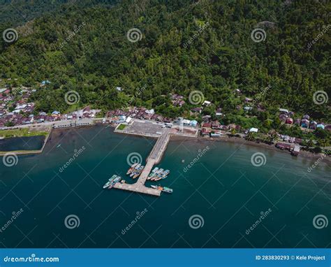 View of Tehoru in Seram Island, Central Maluku Stock Image - Image of ...