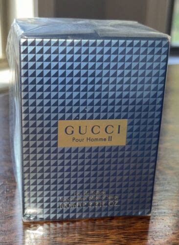 Gucci Pour Homme Ii Edt 33oz 100ml Spray Old Version Nib Sealed Ebay