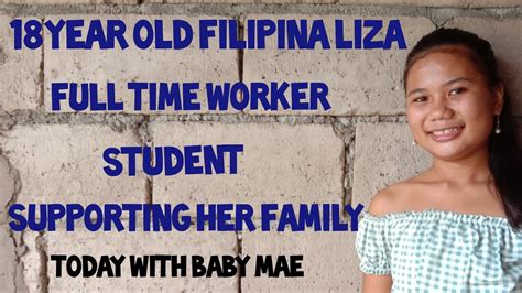 Meet Beautiful 18 Year Old Filipina Liza Full Time Student And Worker