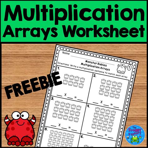 Multiplication Arrays Worksheets Math Monks Worksheets Library