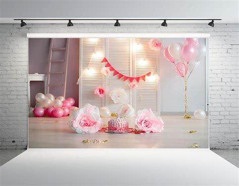 Hellodecor X Ft First Birthday Backdrops For Photographers Pink