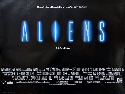 Original ALIENS Movie Poster - James Cameron - Sigourney Weaver