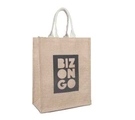 Brown Rope Handle Printed Jute Shopping Bag Capacity Kg At Rs