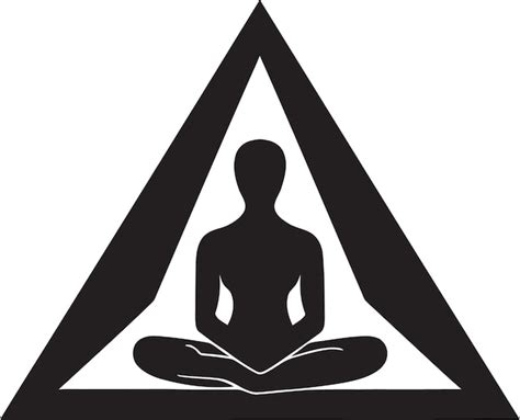 Namaste noir yoga pose mujer diseño vectorial de armonía tonos logotipo