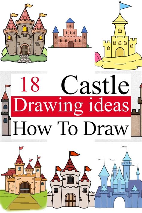 18 Castle Drawing Ideas How To Draw Castle Diyscraftsy