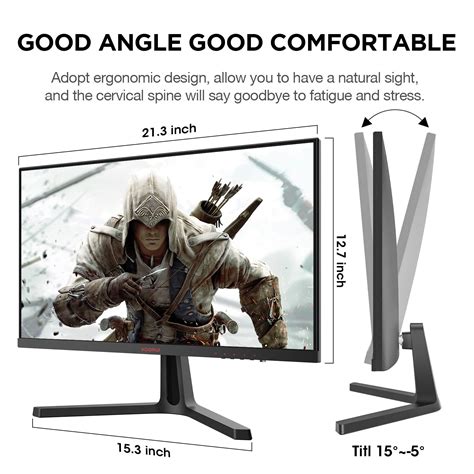 Koorui 24 Inch Computer Monitor Fhd 1080p Gaming