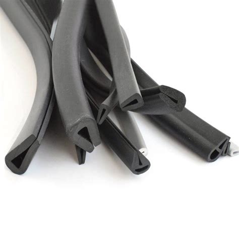 China EPDM PVC Silicone Plastic Flat Rubber Strip Seal For Edge Trim