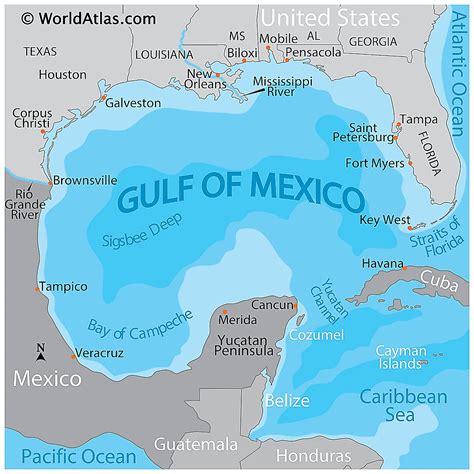 Map Of Mexico Gulf Coast