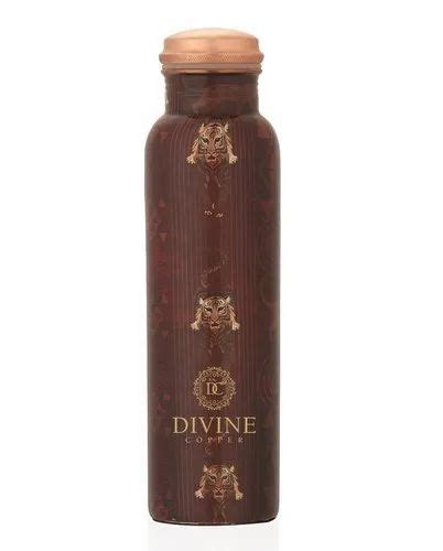 Polished Q Meena Print Copper Bottle At Rs Piece In Mathura Id