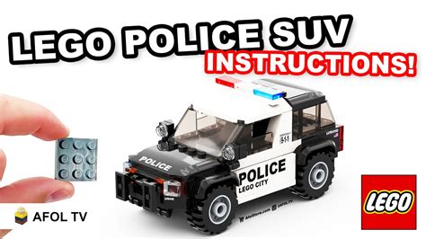 Easy Lego Police Suv Tutorial Instructions Youtube