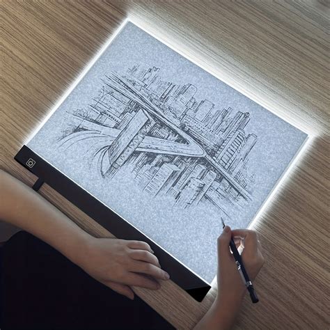 TABLET GRAFICZNY LED DESKA KREŚLARSKA PODŚWIETLANA TABLICA A3 LED