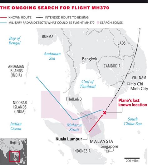 Missing Malaysia Airlines Flight Mh370 New Radar Evidence Suggests