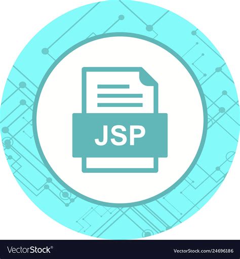 Jsp File Document Icon Royalty Free Vector Image