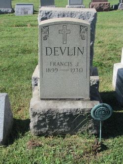 Francis Joseph Devlin Find A Grave Memorial